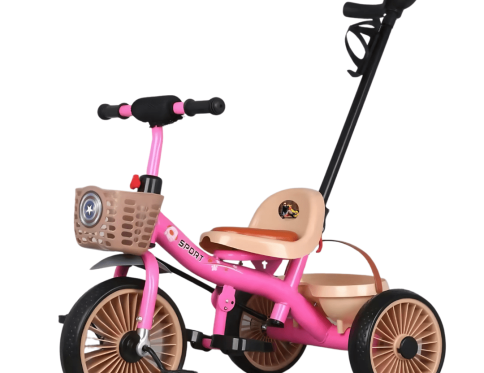 2-in-1 Kids Tricycle with Parent Push Handle – Grows With Your Child