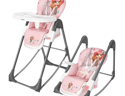 BabyLioni Deluxe 2-in-1 Infant-to-Toddler Rocker – Portable Baby Seat with Soothing Vibrations and Toy Bar