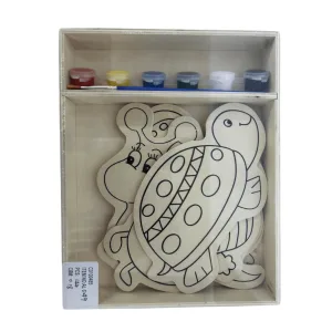 DIY Wooden Coloring Board Kit - Paint Your Own Fun Characters