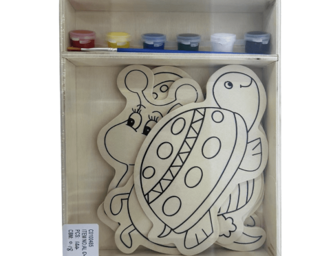 DIY Wooden Coloring Board Kit – Paint Your Own Fun Characters