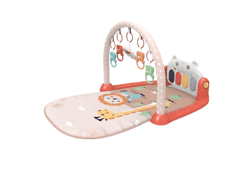 4-in-1 Baby Activity Gym & Play Mat – with Kick-Activated Piano and Toys