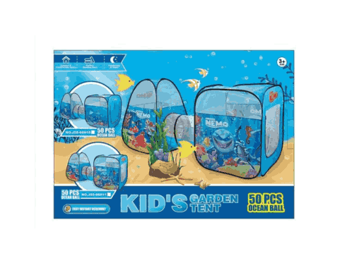 Under the Sea 3-Piece Play Tent & Tunnel Set – with 50 Balls