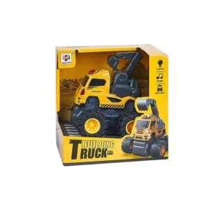 Die-Cast Monster Excavator Truck - Friction-Powered with Lights & Sounds