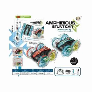 Amphibious Remote Control Stunt Car with Dual Control