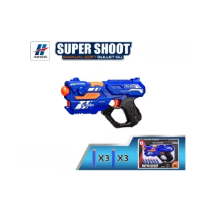 Super Shoot "Max Attack" Manual Soft Bullet Blaster