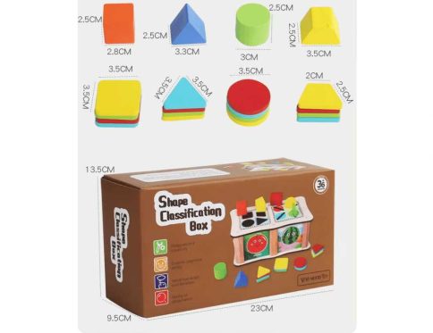 Wooden Shape & Color Classification Box: A Fun Educational Toy