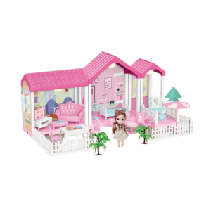 Large Princess Dream Villa Dollhouse - A 95-Piece DIY Building Playset