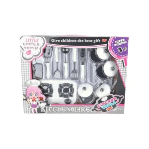Little Chef's Kitchen Cookware Playset - with Stove, Pots, and Utensils