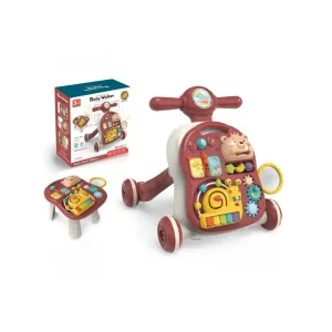 3-in-1 Multi-Function Baby Music Walker & Activity Table