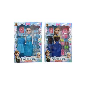 Elsa Fashion Doll Set with Accessories & Extra Outfits - 1 PCS Set