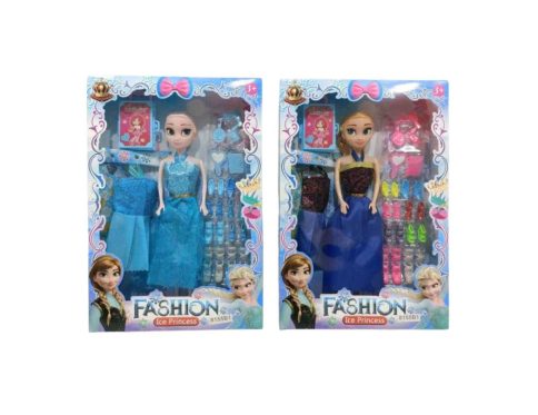 Elsa Fashion Doll Set with Accessories & Extra Outfits – 1 PCS Set