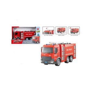 Fire Truck Toy with Realistic Sounds and Multipart Movable Ladder for Kids