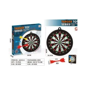 Target Toy Series Dart Board Set - Magnetic Safety Darts for Kids (33cm Board)