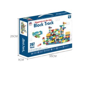267-Piece Marble Run Block Track Set - Educational STEM Construction Toy for Kids