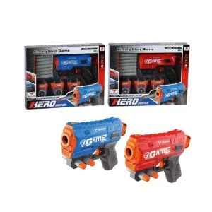 Aiming Shot Game-Hero Sniper Foam Dart Blaster Set with Target Cans