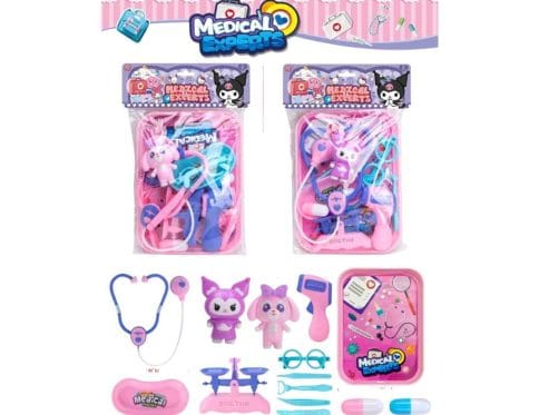 Kids’ Doctor Role-Play Set – 10+ Piece Medical Kit with kitty