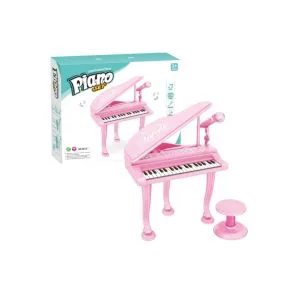 Piano Set-Little Princess Grand Piano Toy with Microphone & Stool