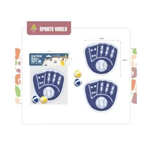 Catch Ball Set for Kids – Toss and Catch Sports Game with 2 Paddle Mitts and 2 Soft Balls