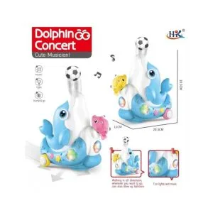 Dolphin Concert Musical Toy – Bump & Go Action with LED Lights, Music & Floating Ball Feature