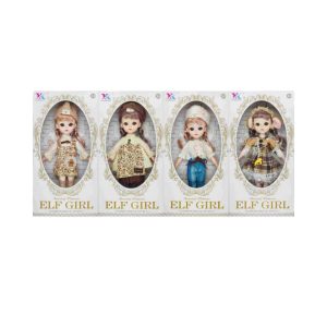 Elf Girl 12-Inch Fashion Doll (30cm) – Posable Joints, 3D Real Eyes, Vintage Floral Outfits, Collectible Sweet Princess Doll