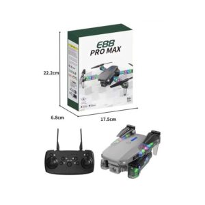 E88 Pro Max Foldable Drone with 4K HD Camera, LED Lights & Obstacle Avoidance for Beginners