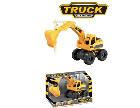 Heavy Duty City Builder Excavator Toy – Friction Powered Construction Truck for Kids 3+