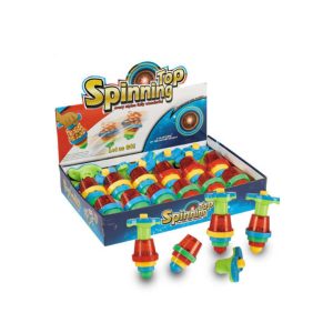 Colorful LED Spinning Top Set - Multiple Piece Party Pack