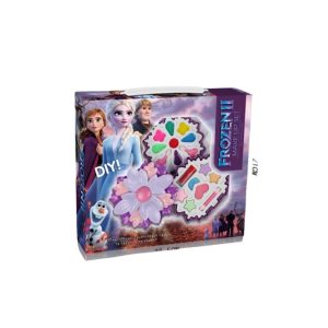 Disney Frozen II DIY Flower Makeup Set for Kids - Non-Toxic Washable Cosmetic Kit