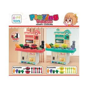 Kids Mini Kitchen Playset Cooking Accessories
