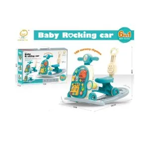 5-in-1 Baby Walker & Activity Center - Musical Sit-to-Stand Learning Car (Green)