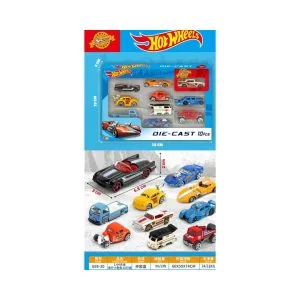 Die-Cast Metal Toy Car Set-10 pieces - Famous Vehicle Series