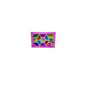 Art Fun Happy Beaded Kit - Colorful Geometric Bead Set for Girls' Jewelry Crafting Ages 5+