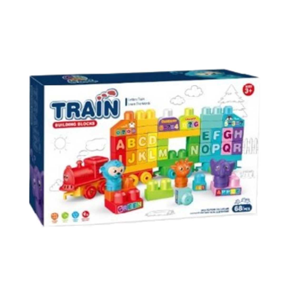 Train Building Blocks: Number Train & Learn to Count.