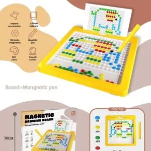 2-in-1 Double-Sided Magnetic Pen Control Drawing Board (106 beads + 55 beads on the back)