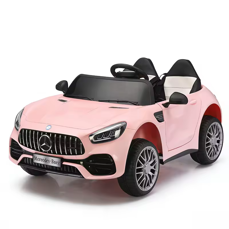 Kids’ Mercedes-Benz Electric Ride-On Car (Gloss Pink)